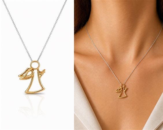 Collana Cianfrone Gioielli Donna in Oro Diamante 0.03 Ct COOR-56-198 - COOR-56-198